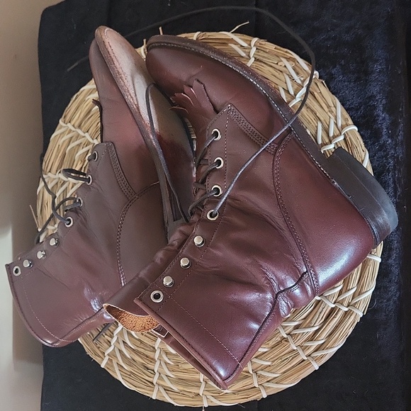 Justin Roper Brown Boots Wo's Size 6B Used - Picture 6 of 8